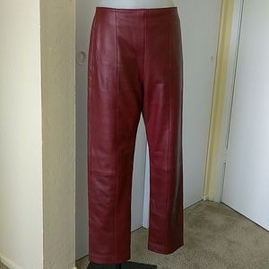 MICHAEL HOLAN LEATHER PANTS.